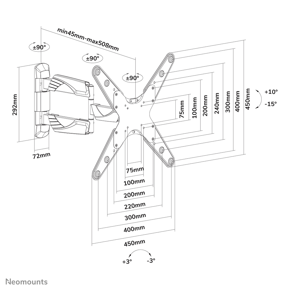 Neomounts Select tv wall mount